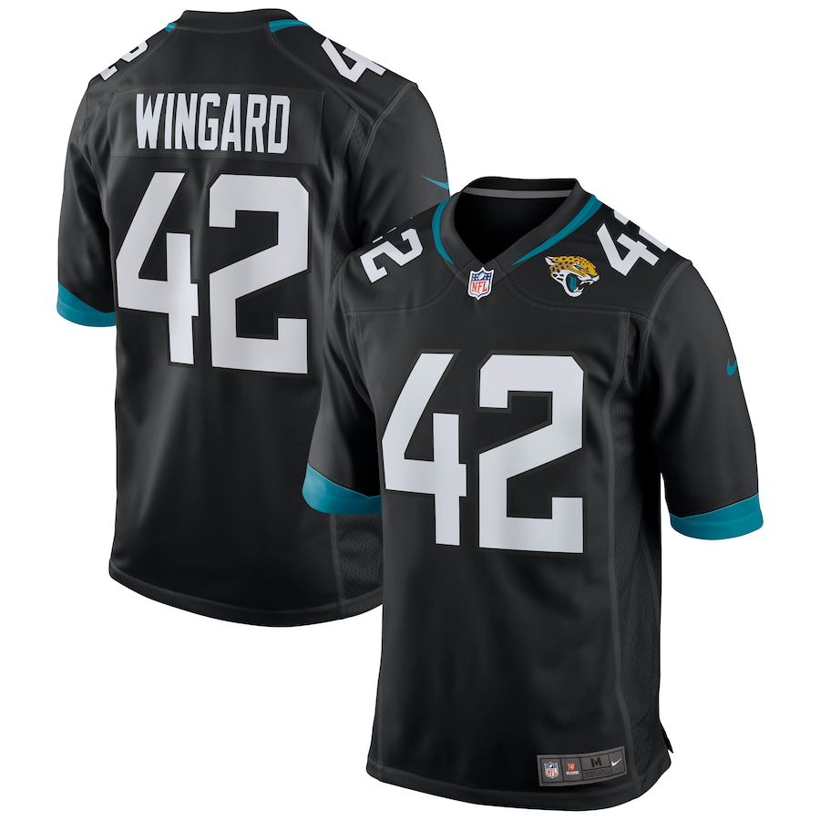 Men Jacksonville Jaguars #42 Andrew Wingard Nike Black Game NFL Jersey->jacksonville jaguars->NFL Jersey